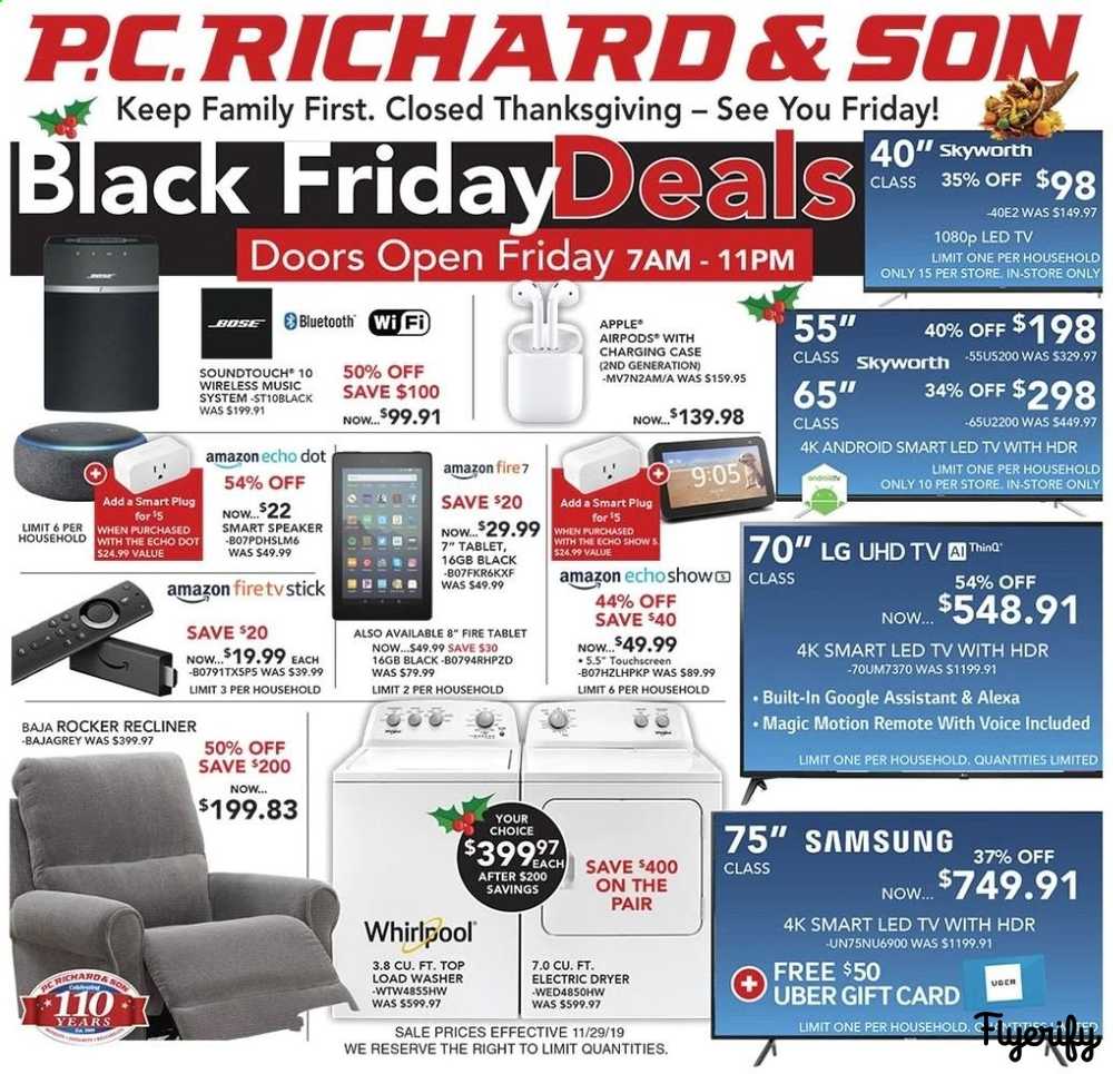 P.C. Richard & Son Weekly Ad & Flyer November 29 to 29 Canada