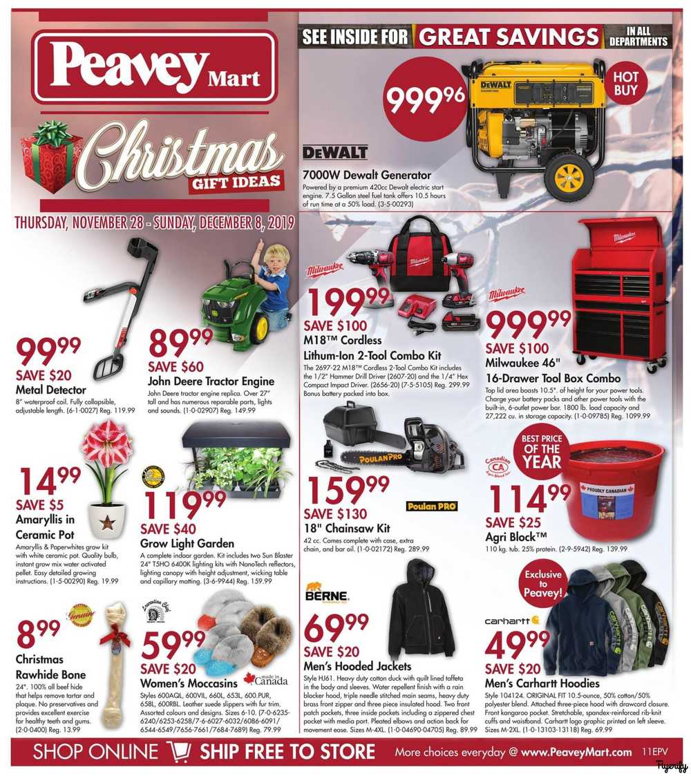 Peavey Mart Flyer November 29 to December 8 Canada