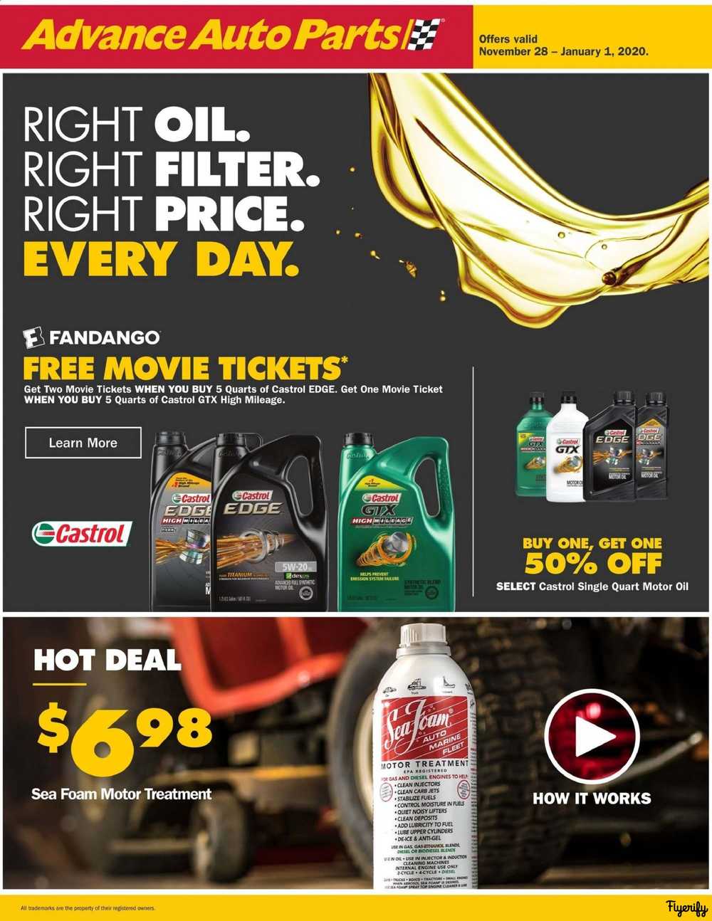 Advance Auto Parts Weekly Ad & Flyer November 28, 2019 to January 1