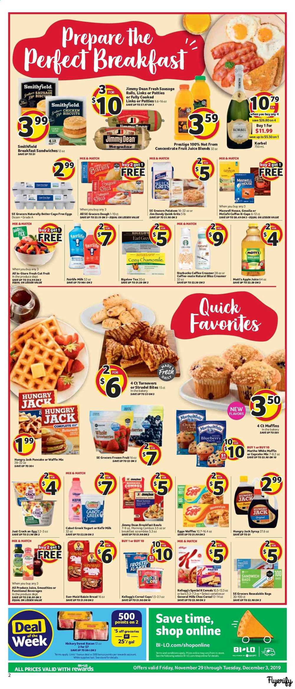 BI-LO Weekly Ad & Flyer November 29 to December 3 Canada