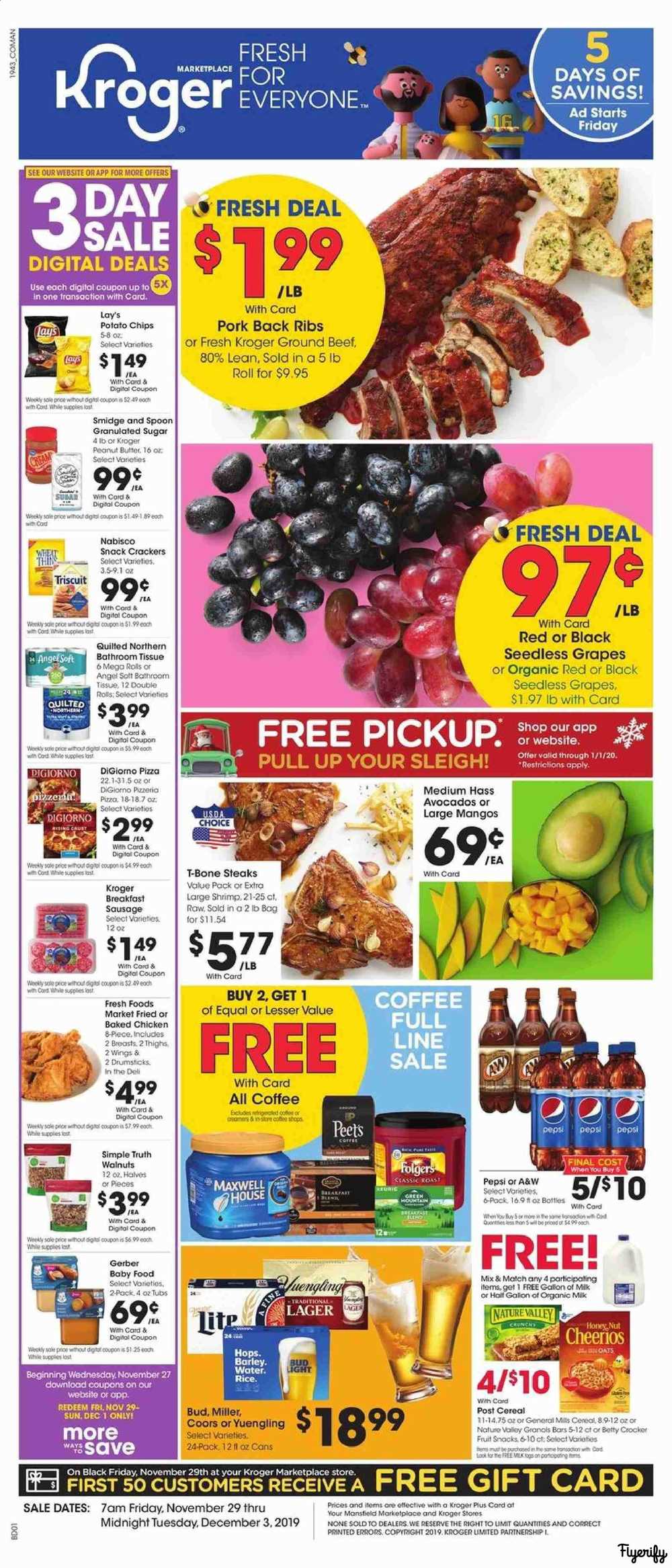 Kroger (Marketplace OH) Weekly Ad & Flyer November 29 to December 3 Canada
