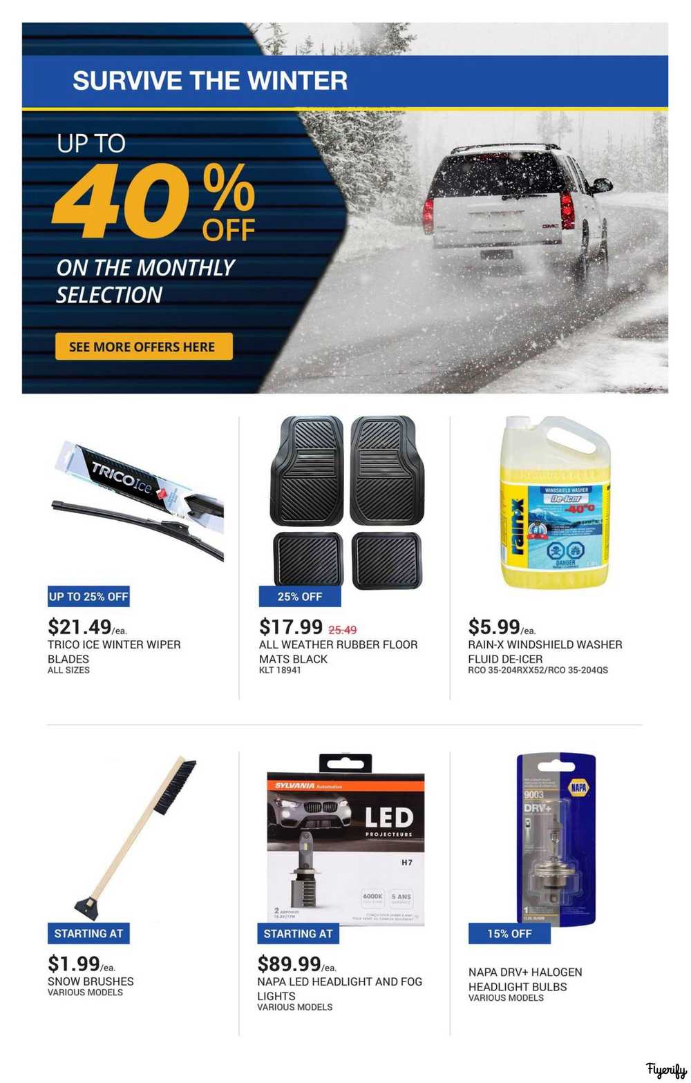 Napa Auto Parts Holiday Flyer December 1 To 31 Canada