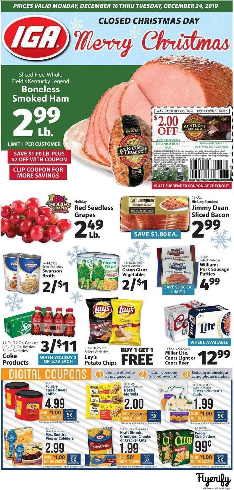 IGA (Kentucky) Weekly Ad & Flyer December 16 to 24 Canada