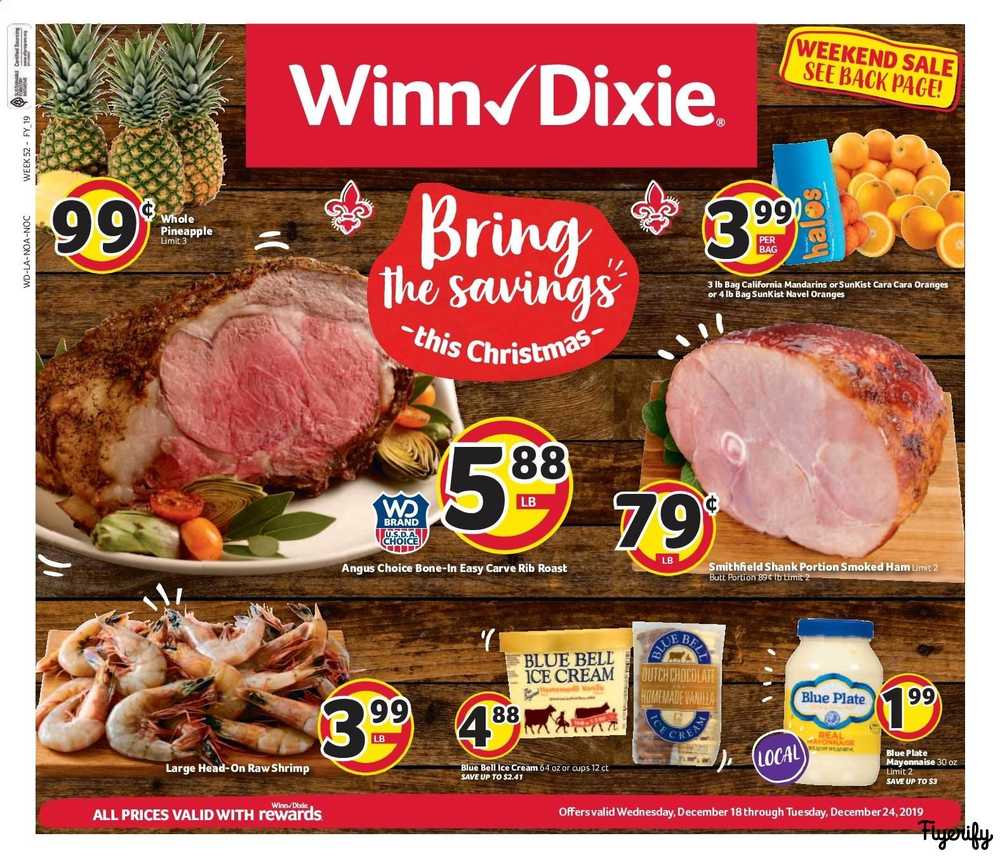 Winn dixie weekly ad flyer december 18 to 24 canada
