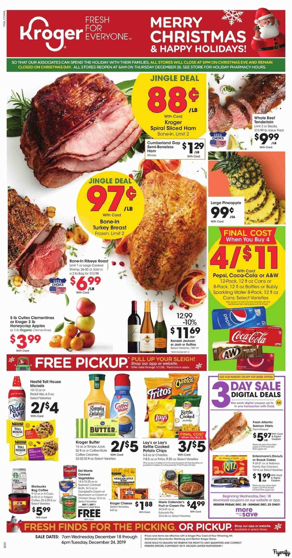 Kroger (WV) Weekly Ad & Flyer December 18 to 24 Canada