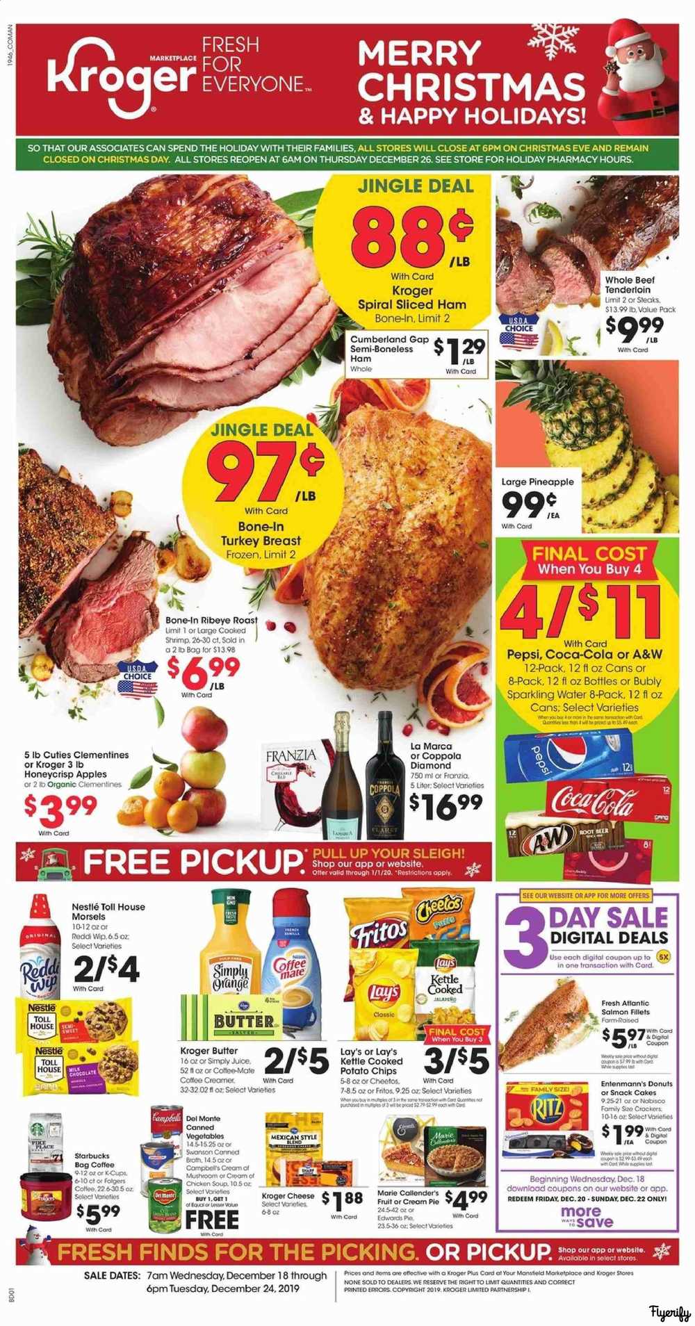 Kroger (Marketplace OH) Weekly Ad & Flyer December 18 to 24 Canada