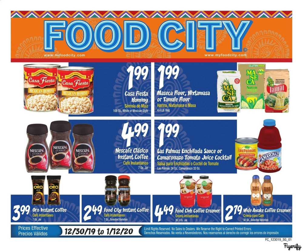 Food City Weekly Ad & Flyer December 30, 2019 to January 12, 2020 Canada