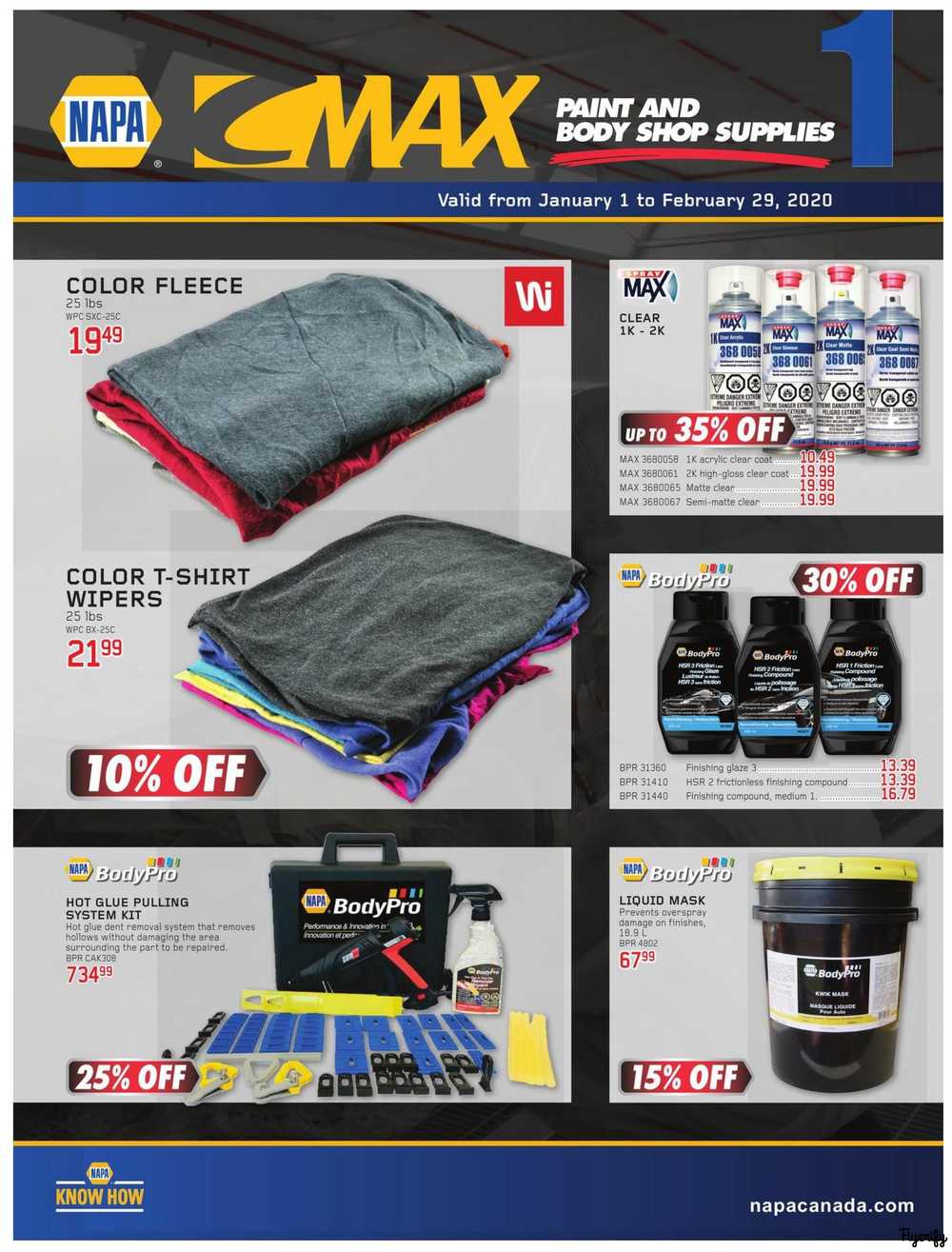 NAPA Auto Parts CMAX Catalog January 1 to February 29 Canada