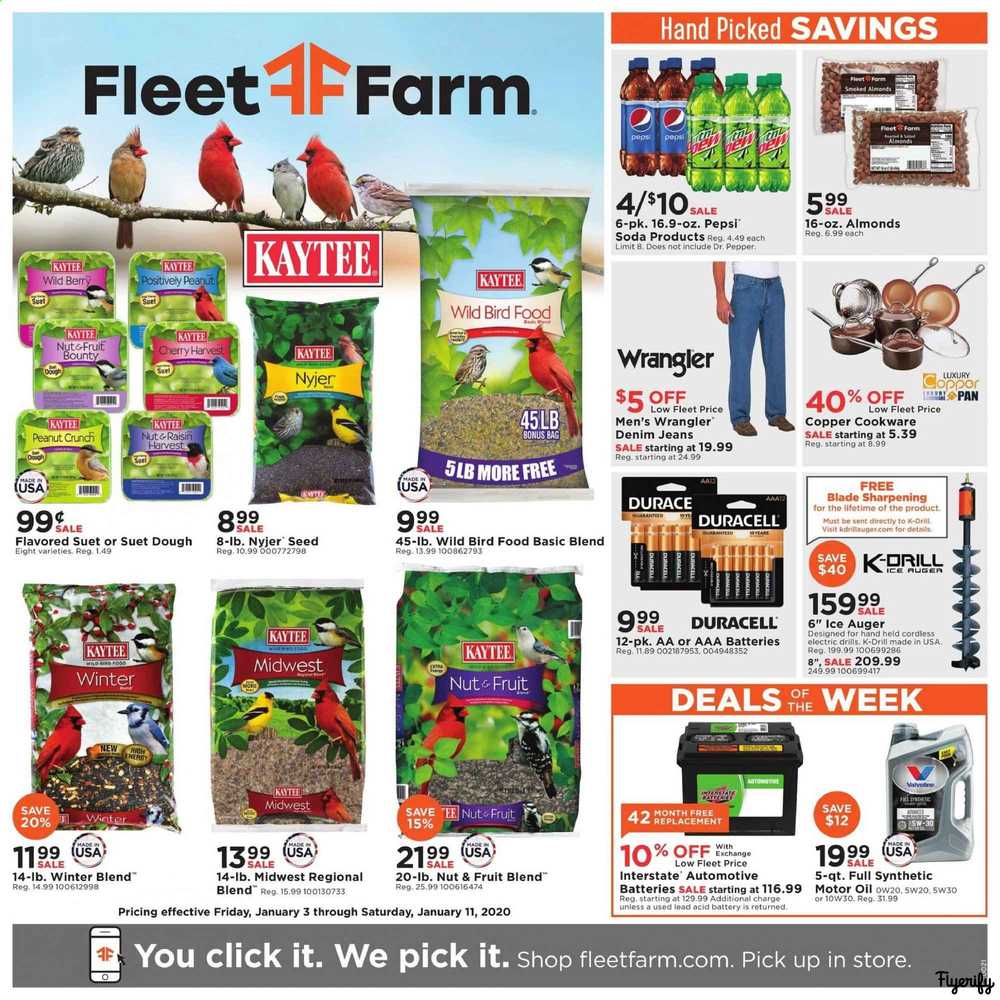 Fleet Farm Weekly Ad & Flyer January 3 to 11 Canada