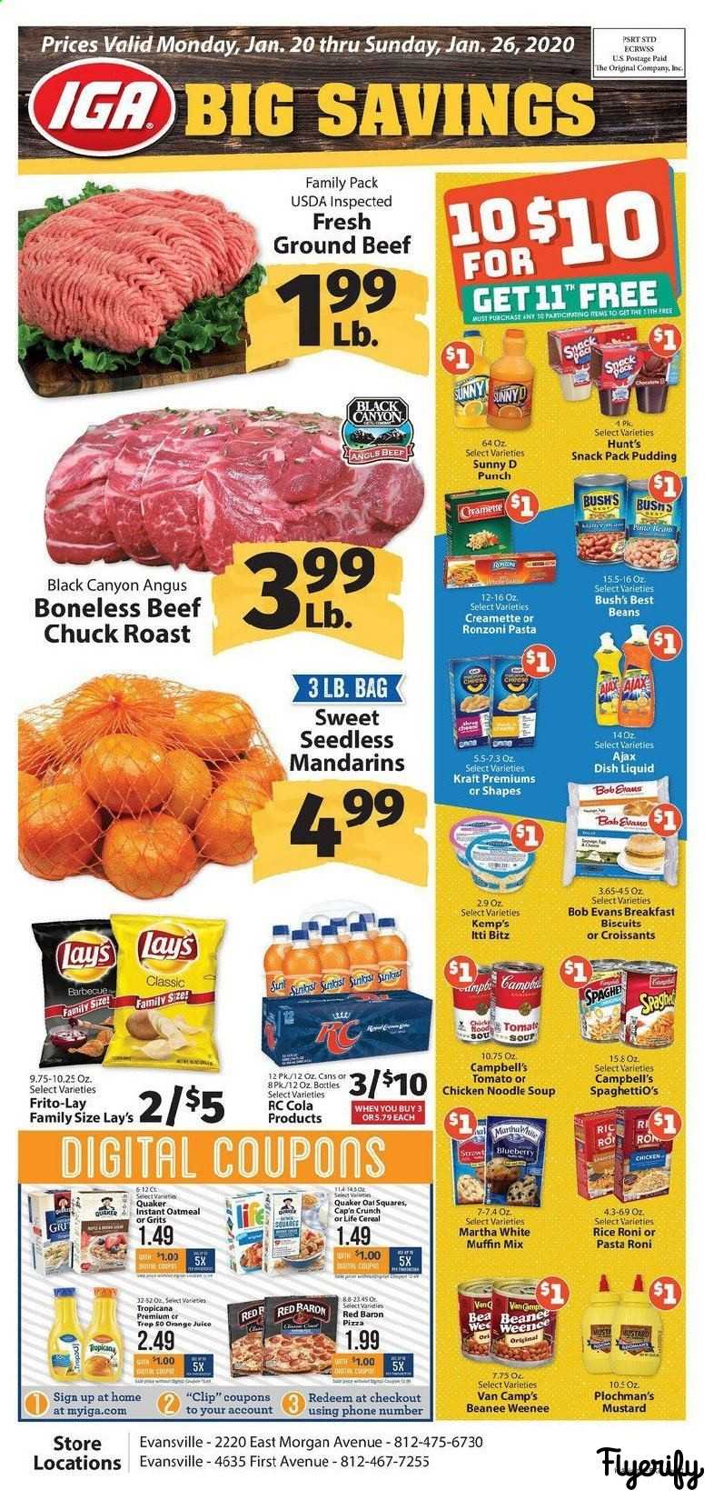 IGA (Indiana) Weekly Ad & Flyer January 20 to 26 Canada