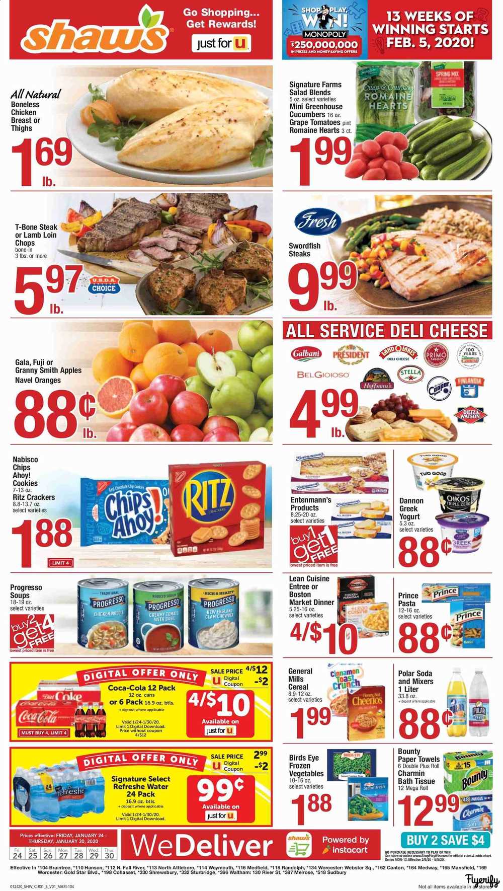 Shaw’s Weekly Ad & Flyer January 24 to 30 Canada