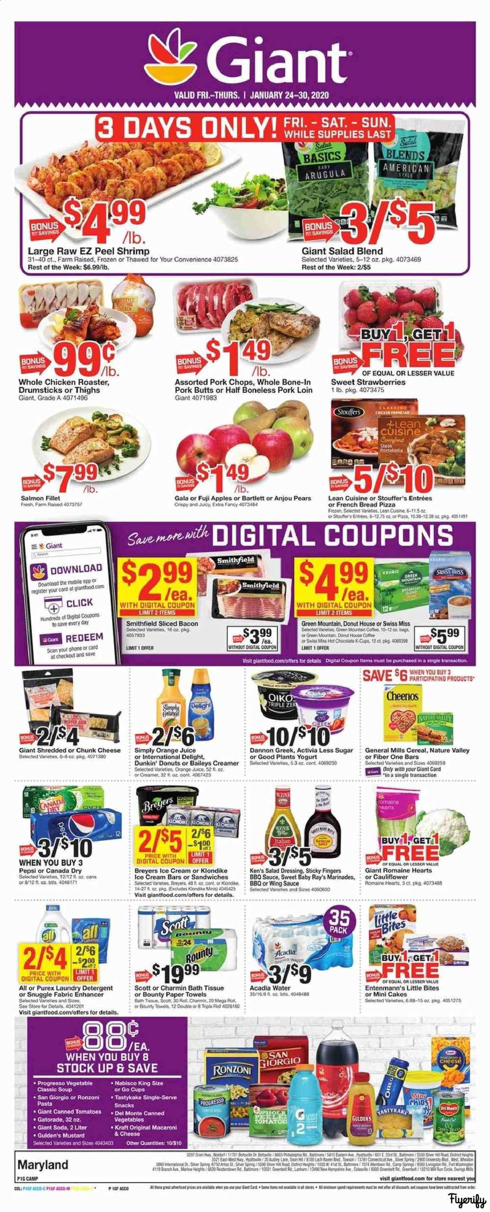 Giant Food Weekly Ad & Flyer January 24 to 30 Canada