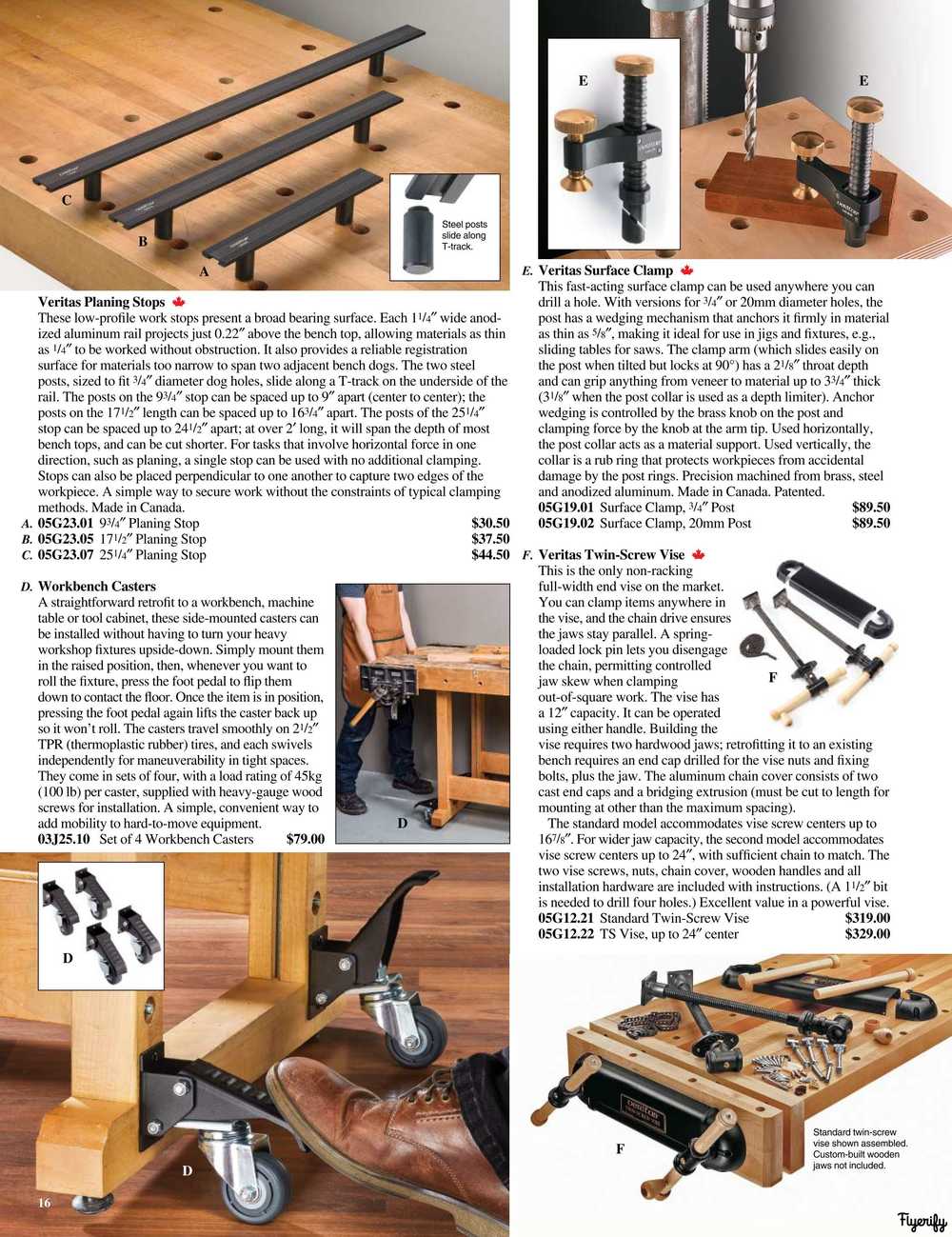 Lee Valley Winter 2020 Wood Working Catalogue 16 