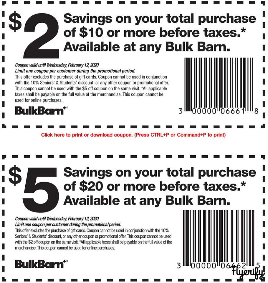 bulk barn coupons nb