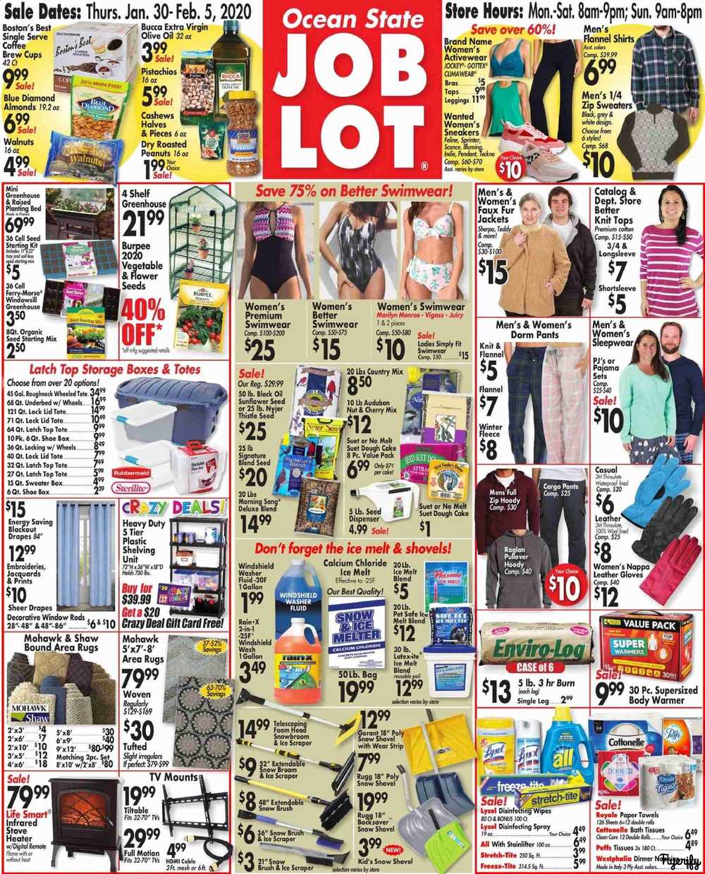 Ocean State Job Lot Weekly Ad & Flyer January 30 to