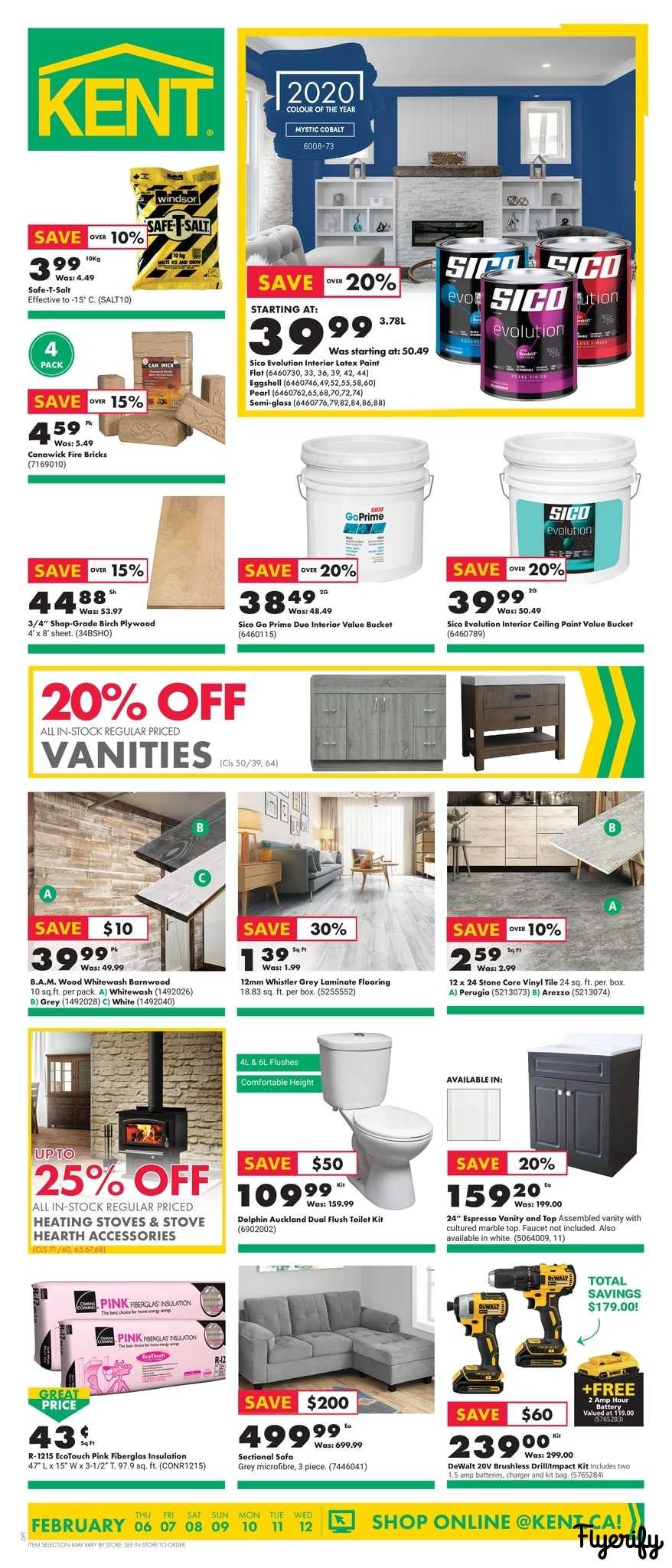 Kent Building Supplies Flyer February 6 to 12 Canada