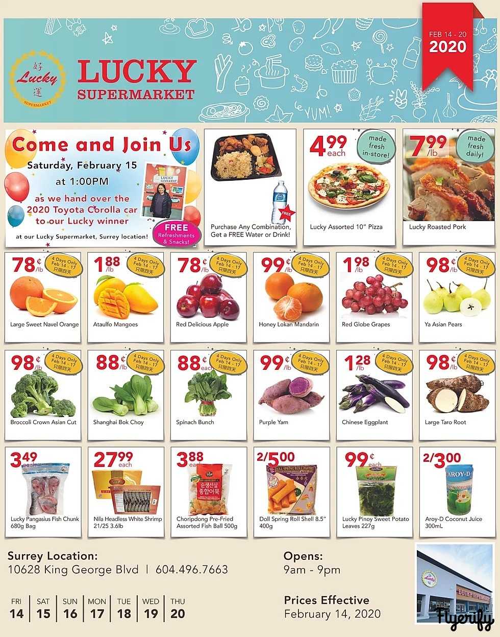Lucky Supermarket (Surrey) Flyer February 14 to 20 Canada