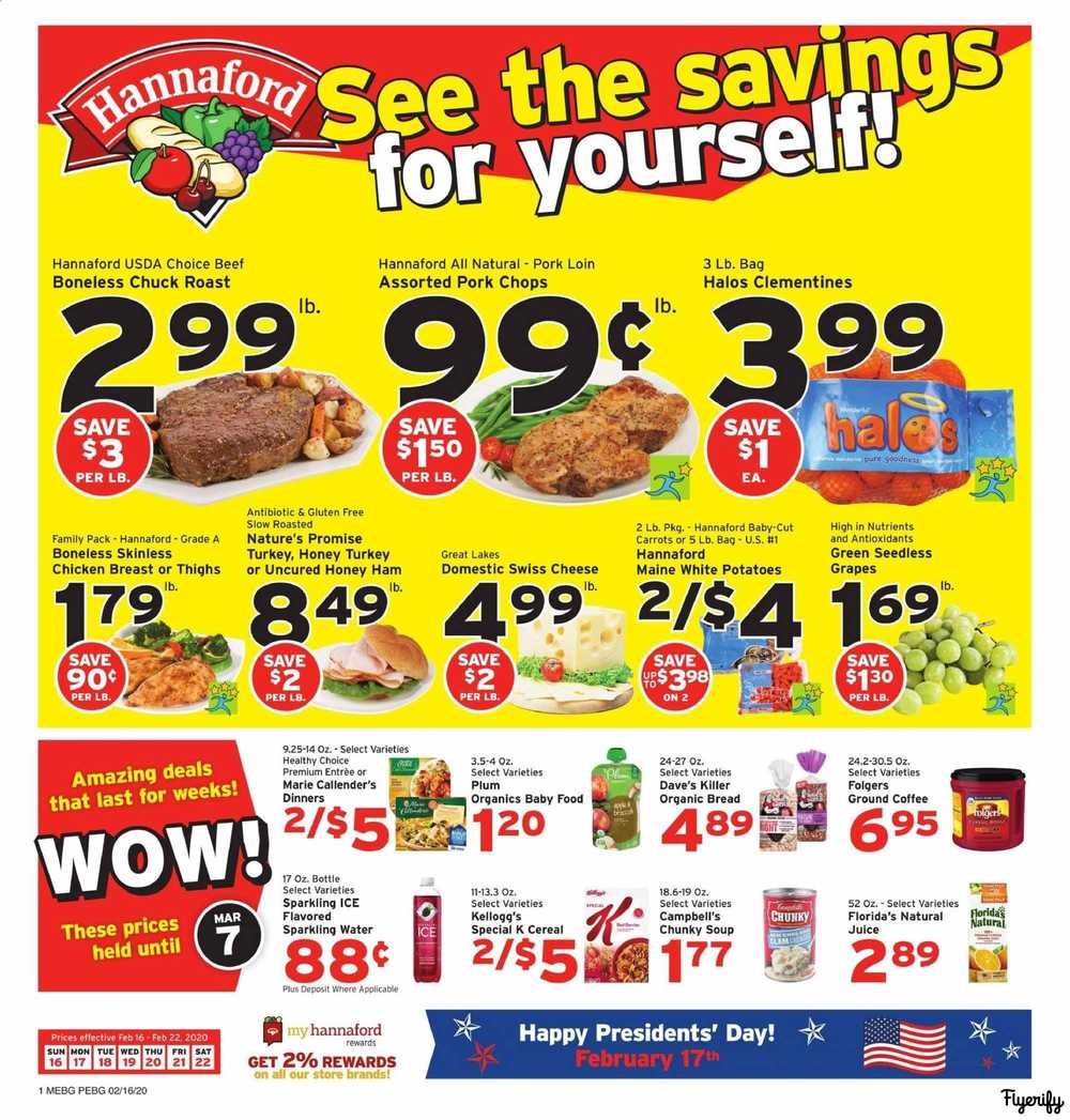 Hannaford Weekly Ad & Flyer February 16 to 22 Canada