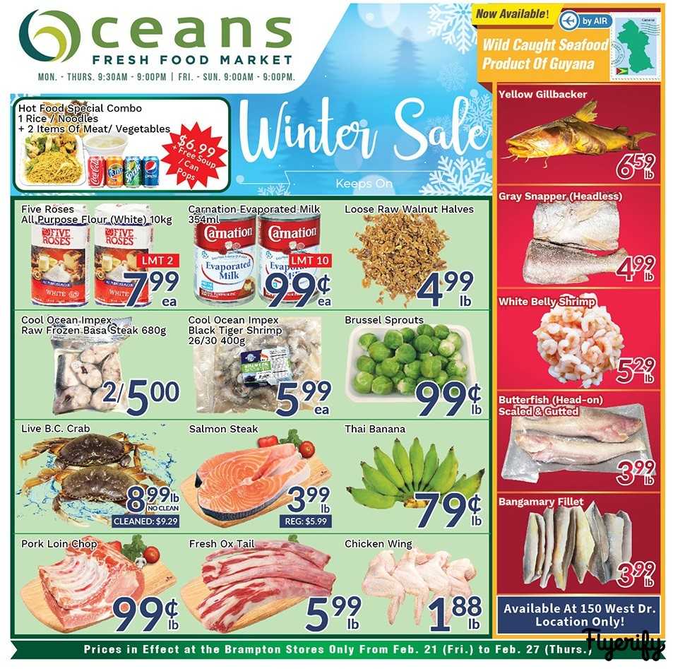 Oceans Fresh Food Market (Brampton) Flyer February 21 to 27 Canada