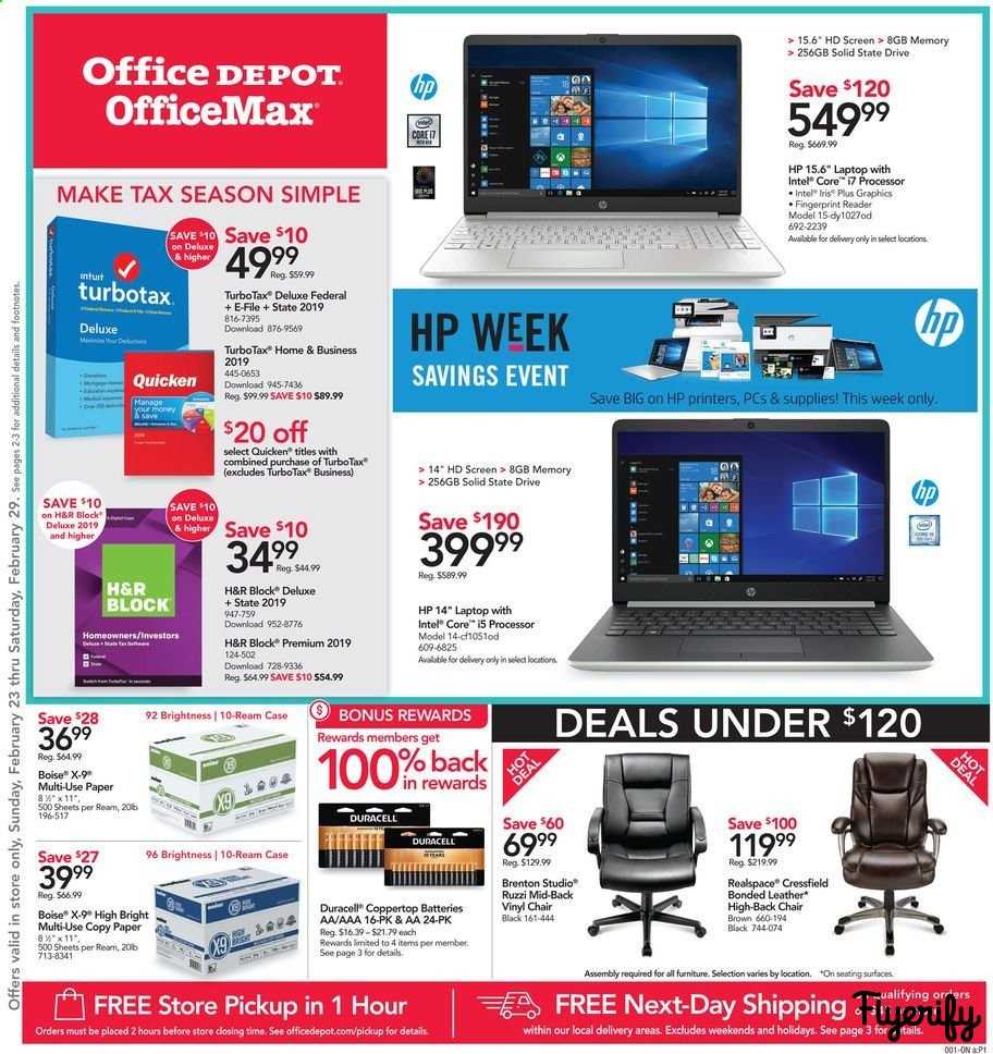 Office Depot OfficeMax Flyers