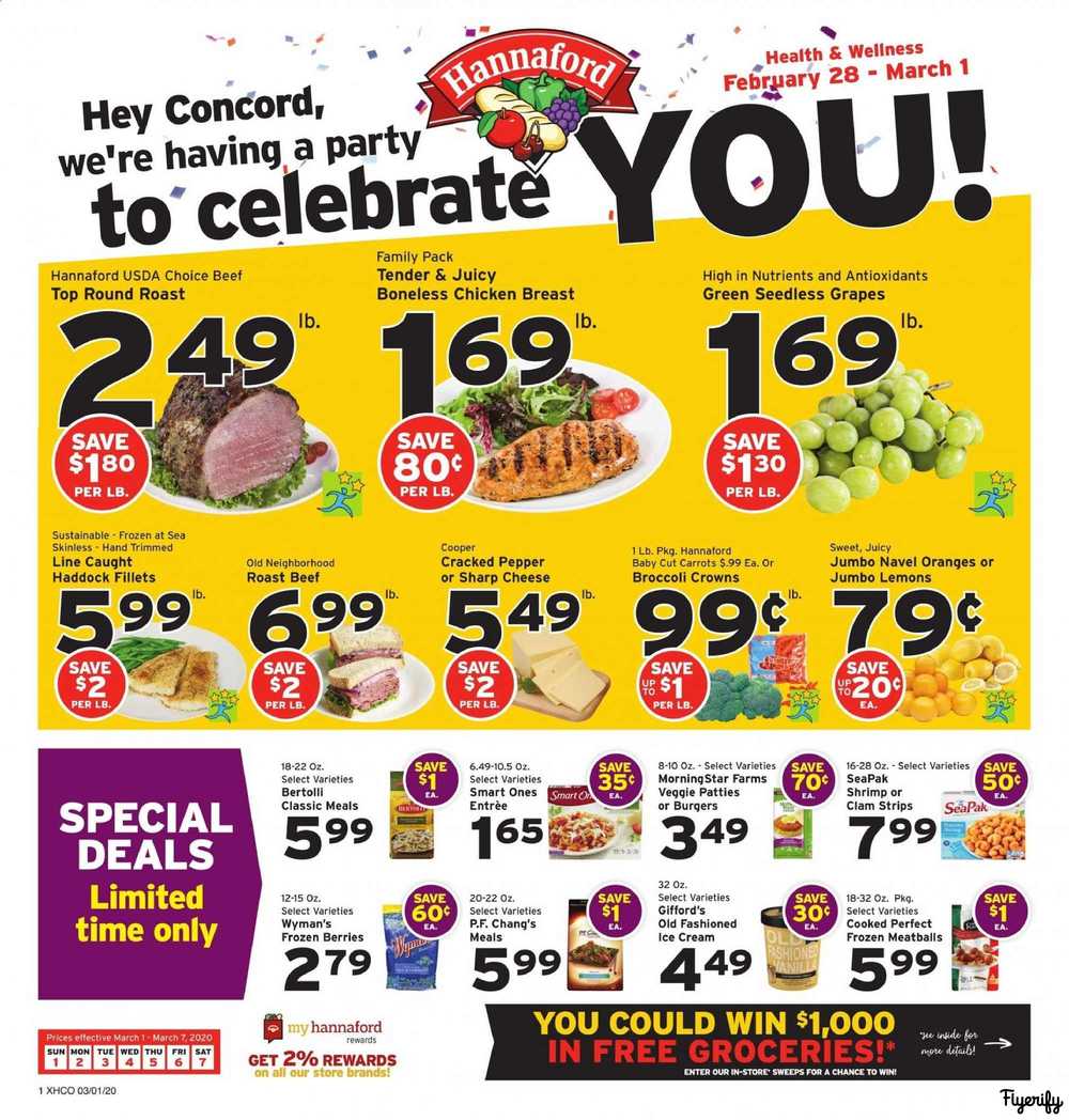 Hannaford Supermarkets Flyers