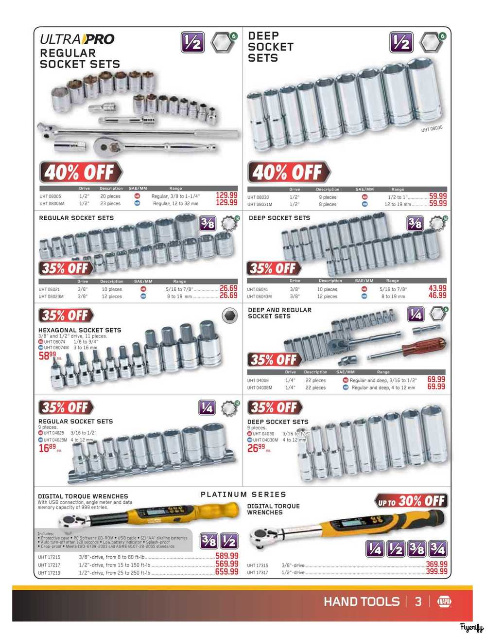 NAPA Auto Parts Real Deals Catalog March 1 to April 30 Canada