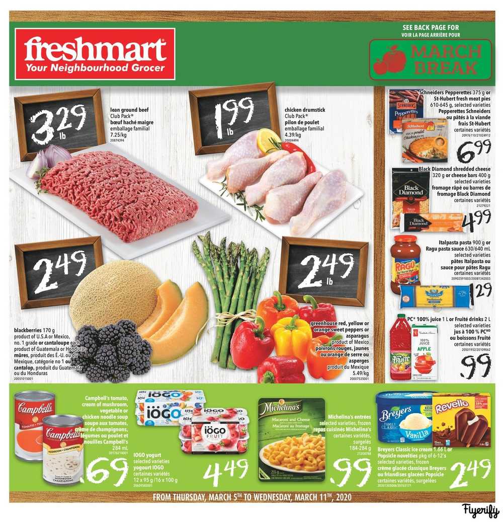 Freshmart (ON) Flyer March 5 to 11 Canada