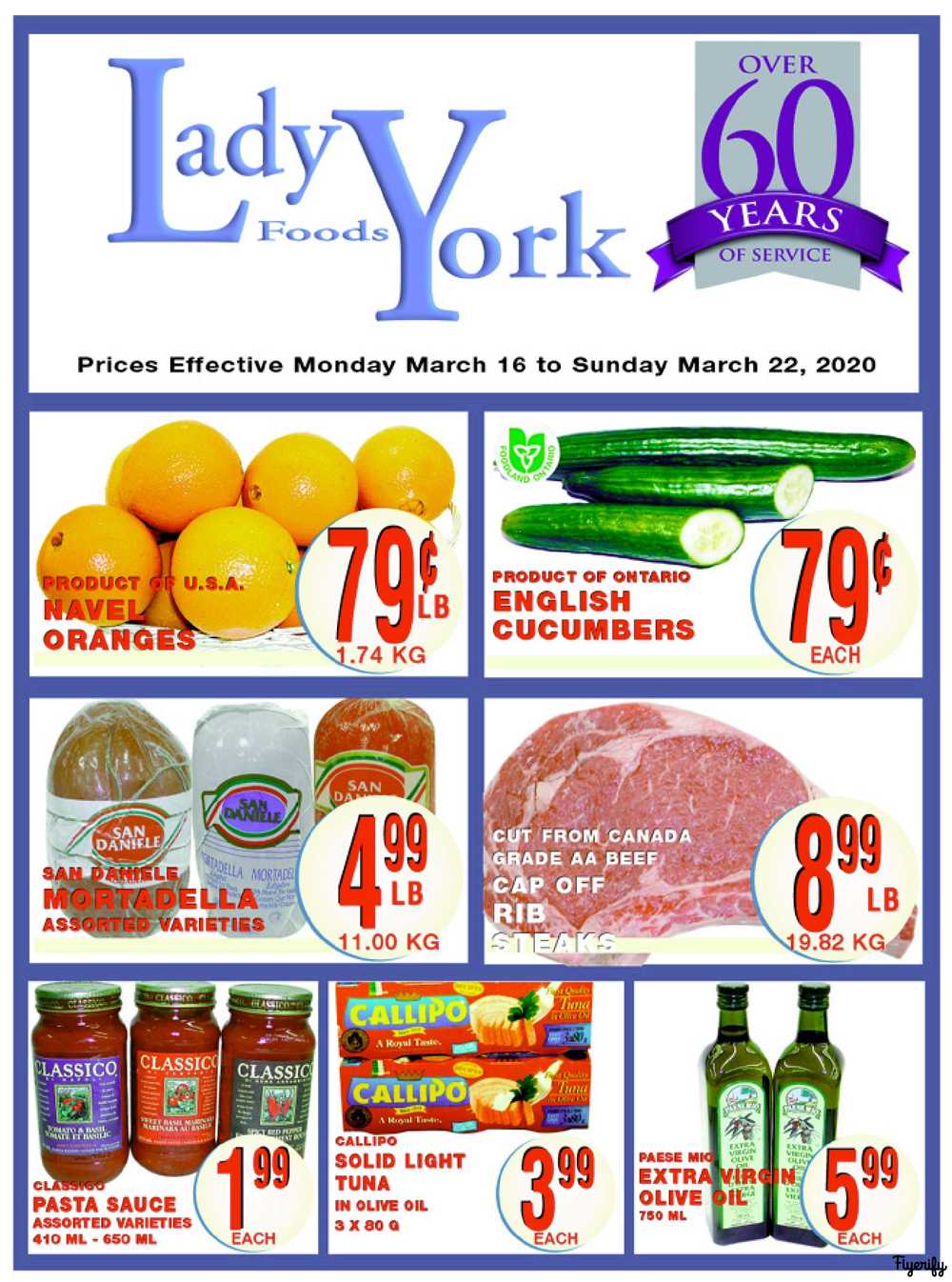 Lady York Foods Flyer March 16 to 22 Canada