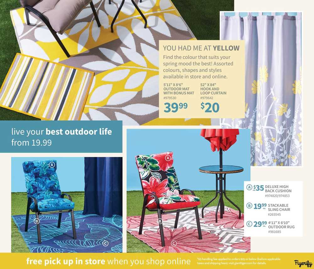 Giant Tiger Outdoor Decor Flyer March 25 to April 28 Canada