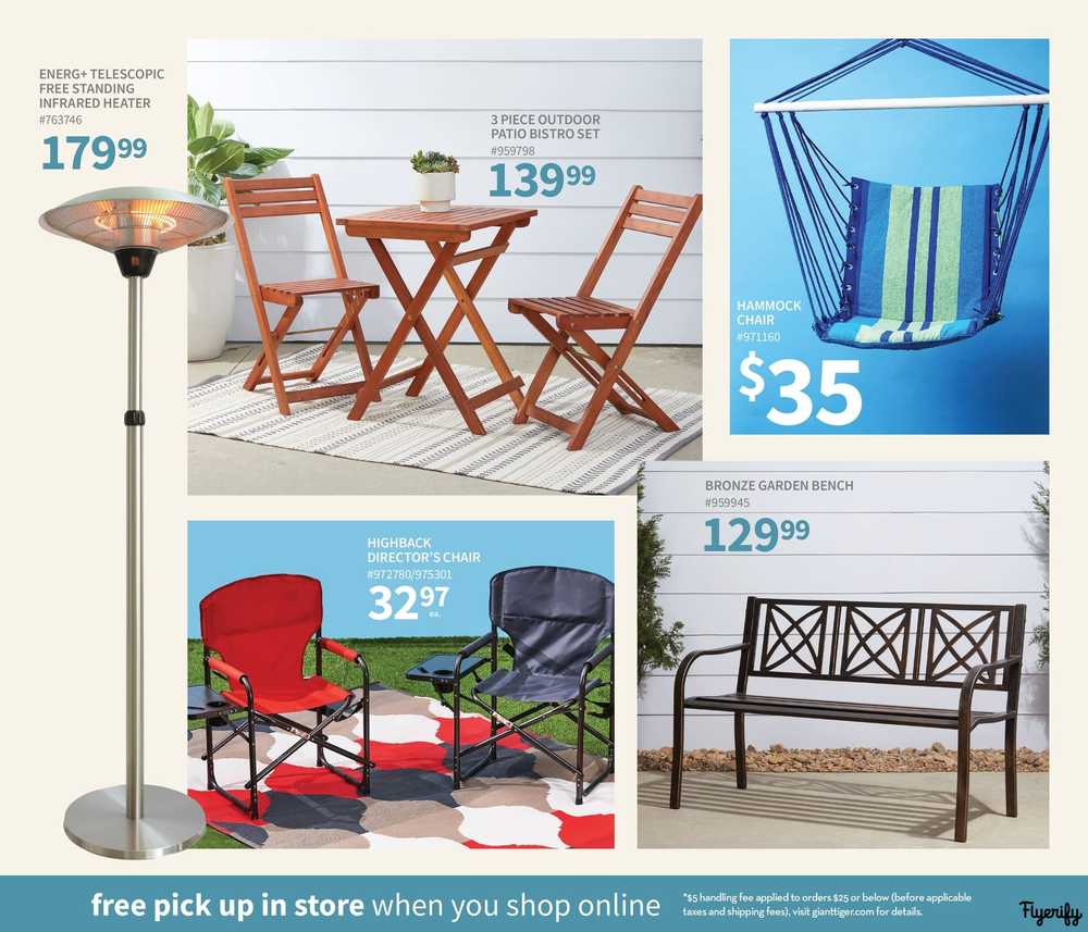 Giant Tiger Outdoor Decor Flyer March 25 to April 28 Canada