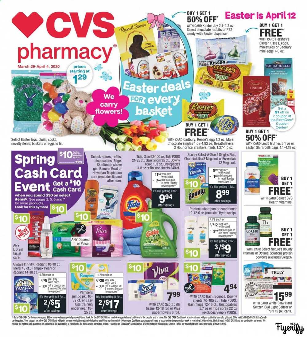 Cvs Pharmacy Weekly Ad Flyer March 29 To April 4 Canada