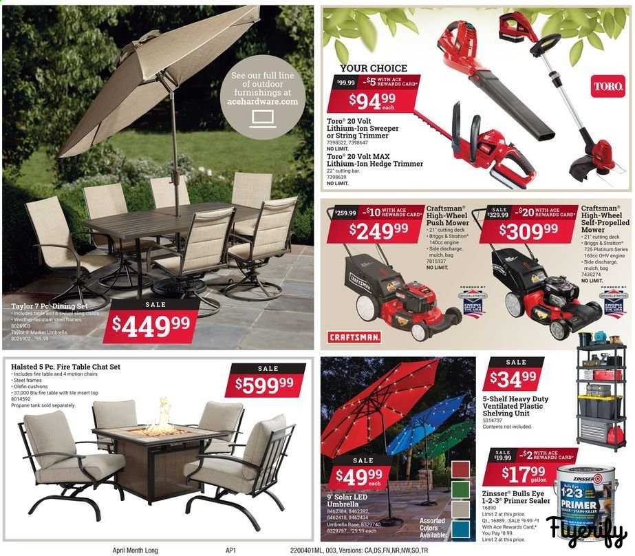 ACE Hardware Weekly Ad & Flyer April 1 to 28 Canada