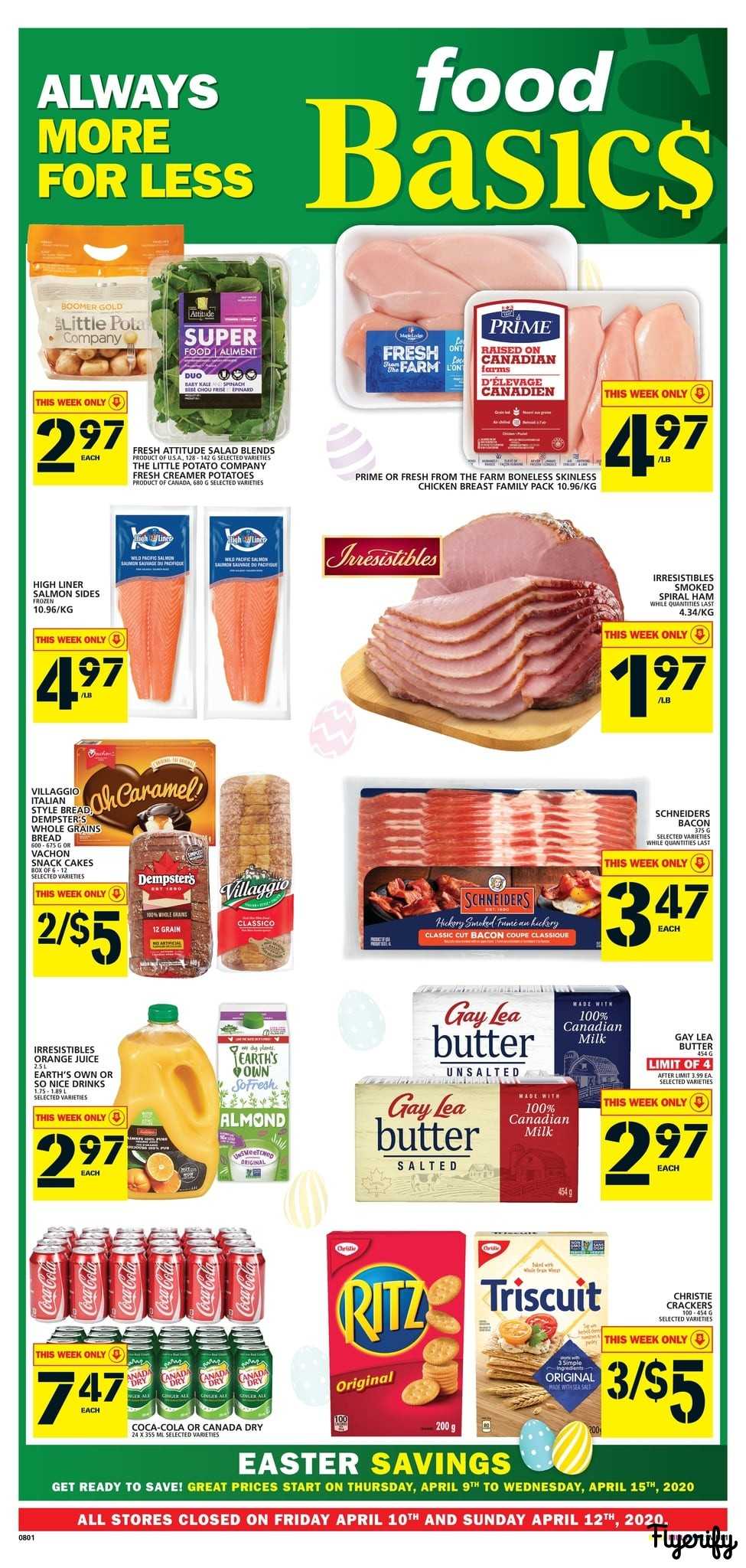 Food Basics (GTA, Kitchener and London Area) Flyer April 9 to 15 Canada