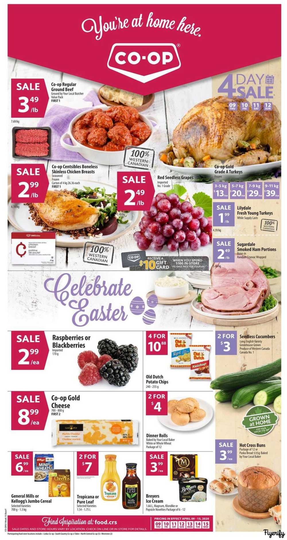 Coop (West) Food Store Flyer April 9 to 15 Canada
