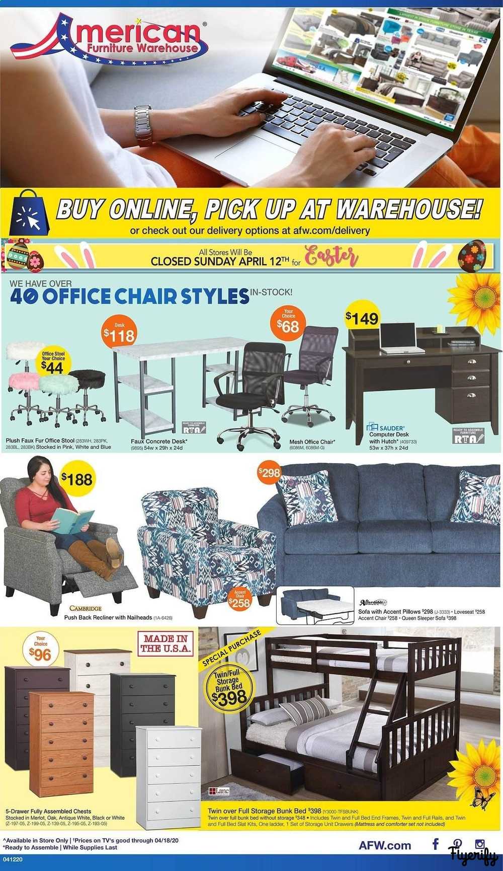 American Furniture Warehouse Weekly Ad Flyer April 12 To 18 Canada