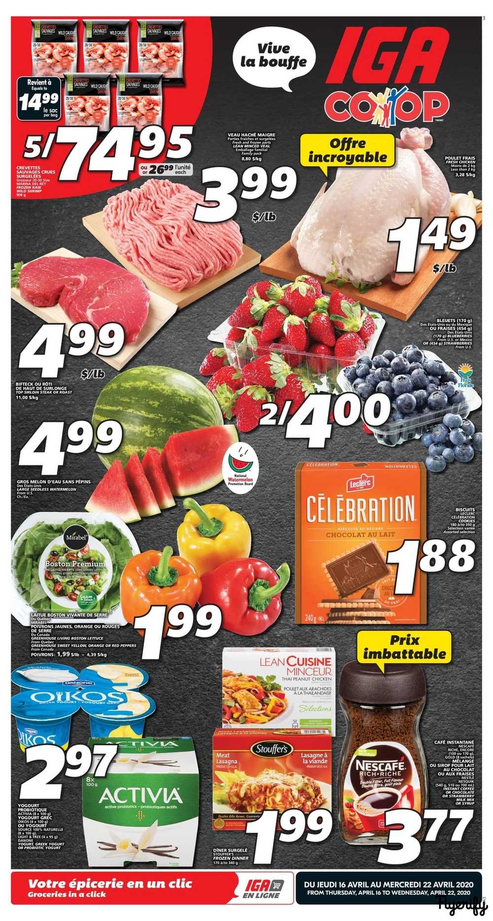 IGA (NB) Flyer April 16 to 22 Canada