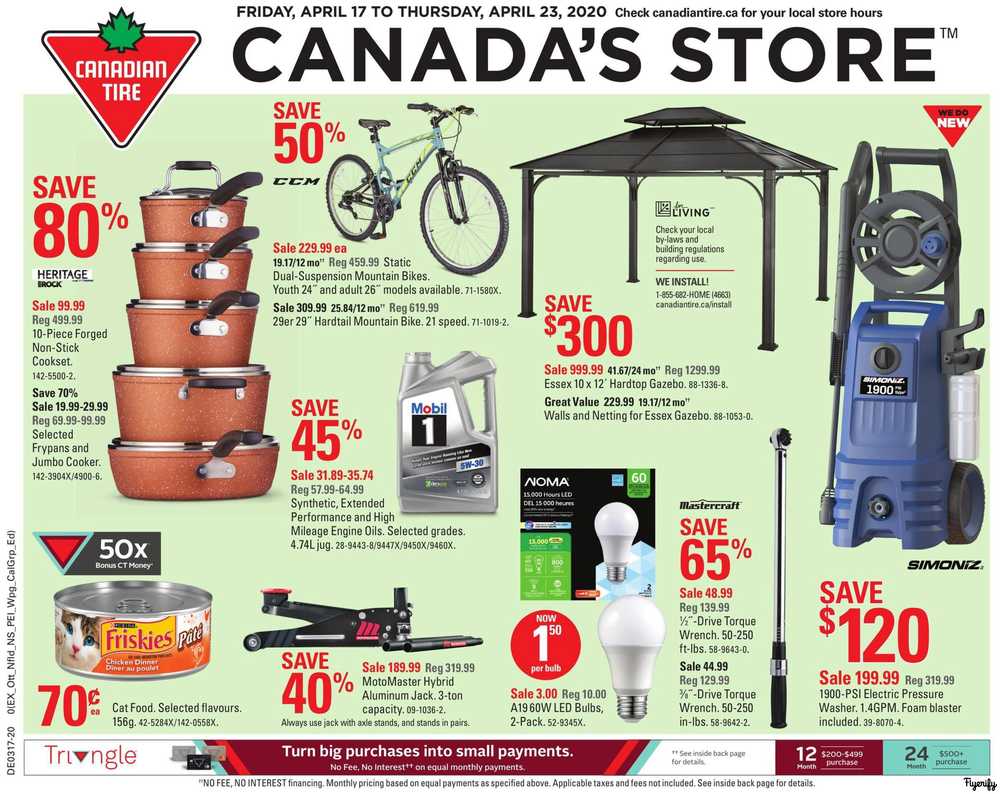 Canadian Tire On Flyer April 17 To 23 Canada