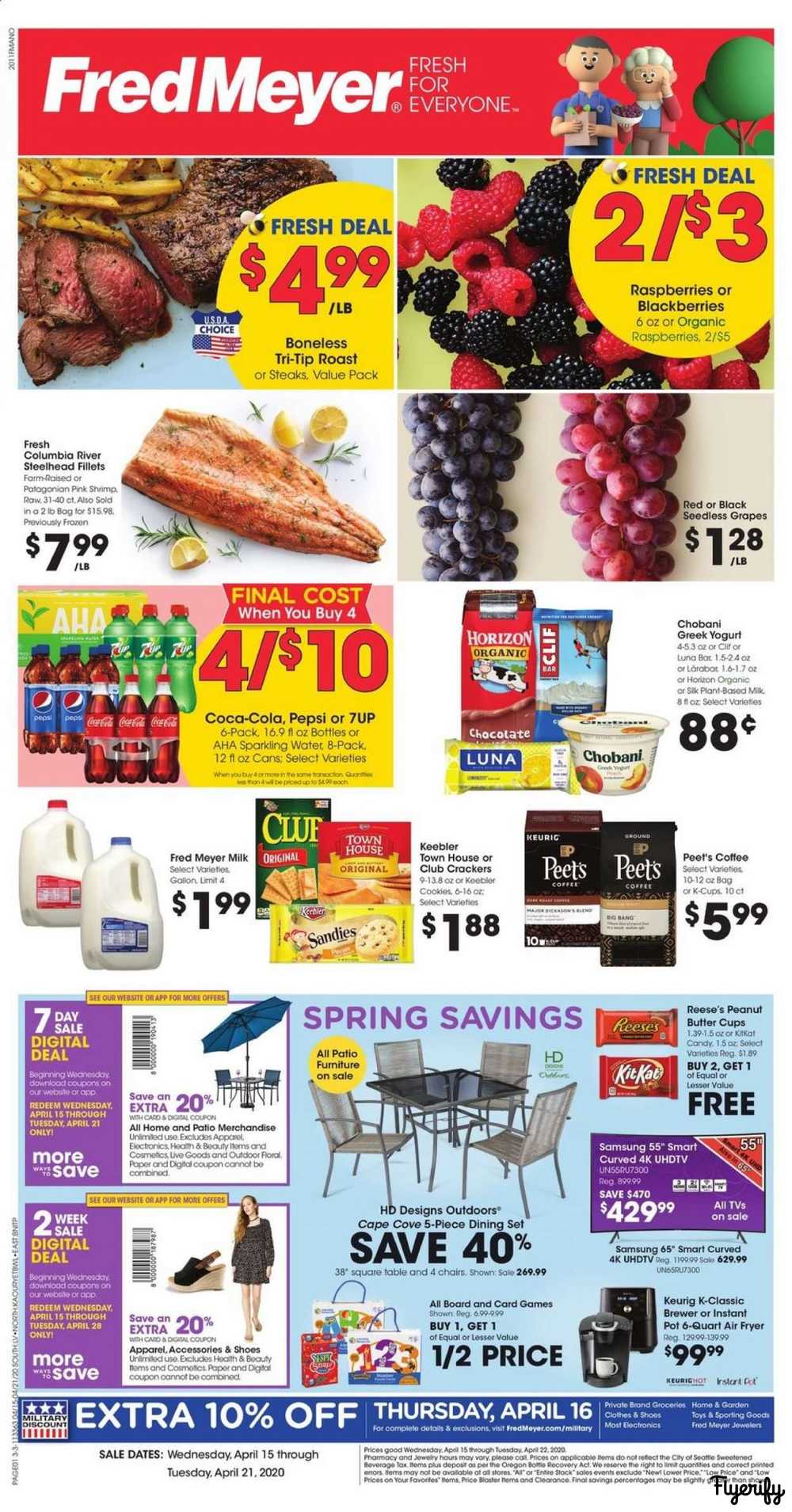 Fred Meyer Weekly Ad & Flyer April 15 to 21 Canada