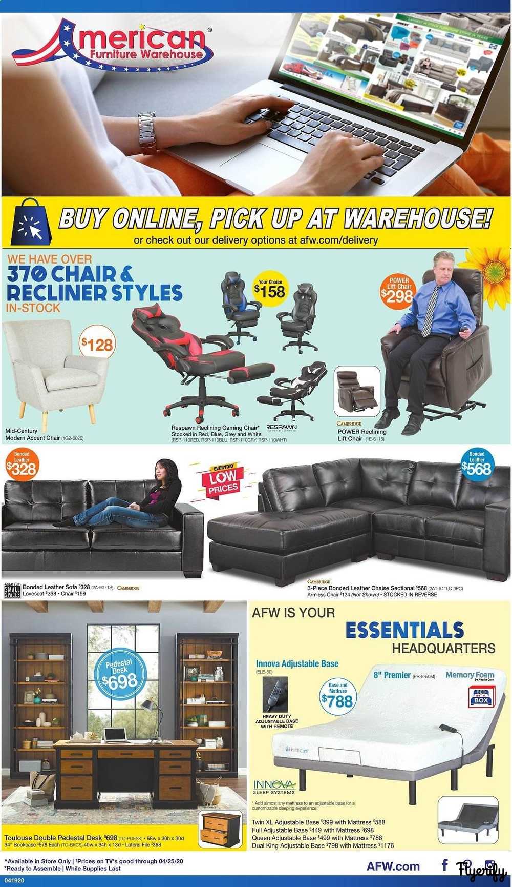 American Furniture Warehouse Weekly Ad Flyer April 19 To 25 Canada