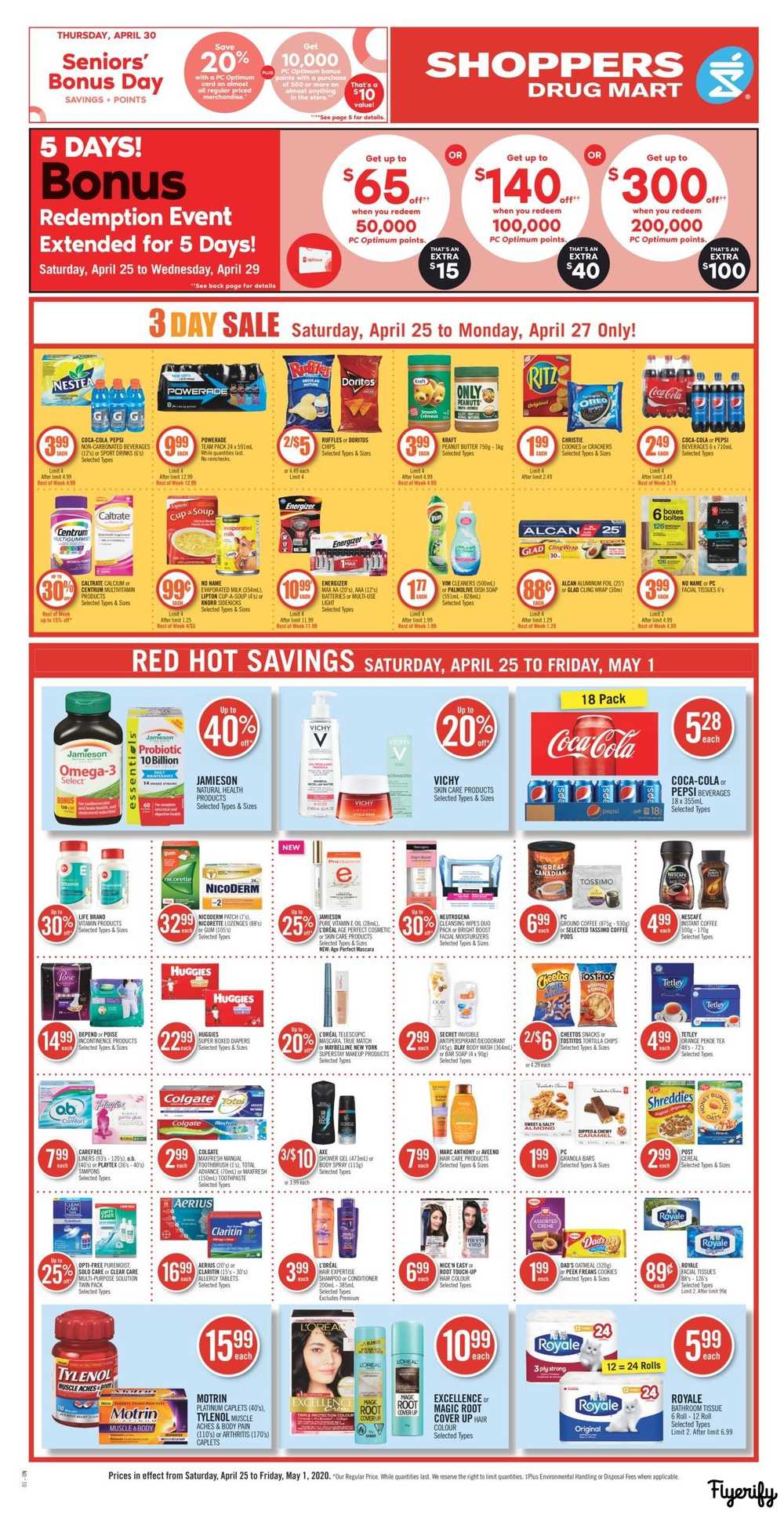 Shoppers Drug Mart (ON) Flyer April 25 to May 1 Canada