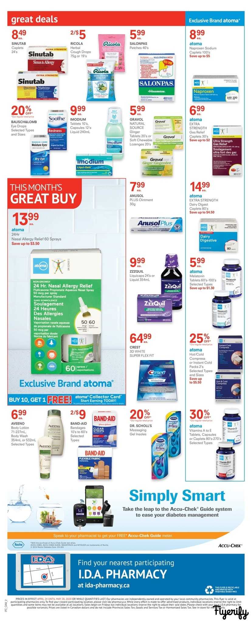 I.D.A. Pharmacy Flyer April 24 to May 28 Canada