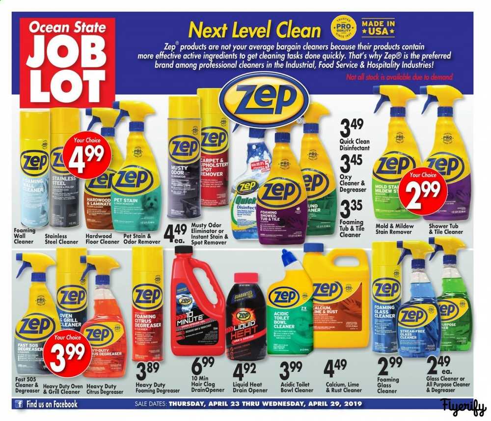 Ocean State Job Lot Weekly Ad & Flyer April 23 to 29 Canada