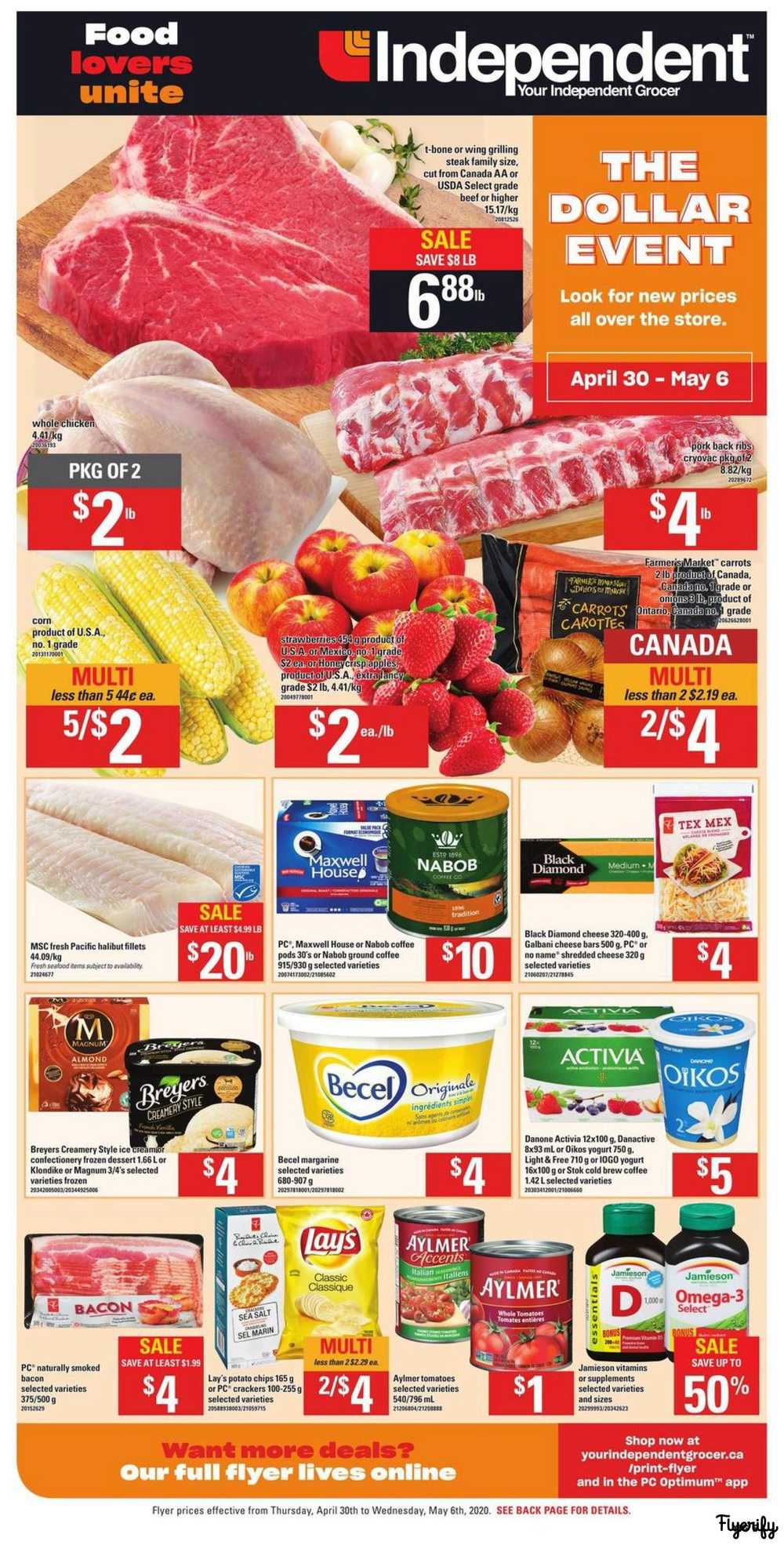 Independent Grocer (ON) Flyer April 30 to May 6 Canada