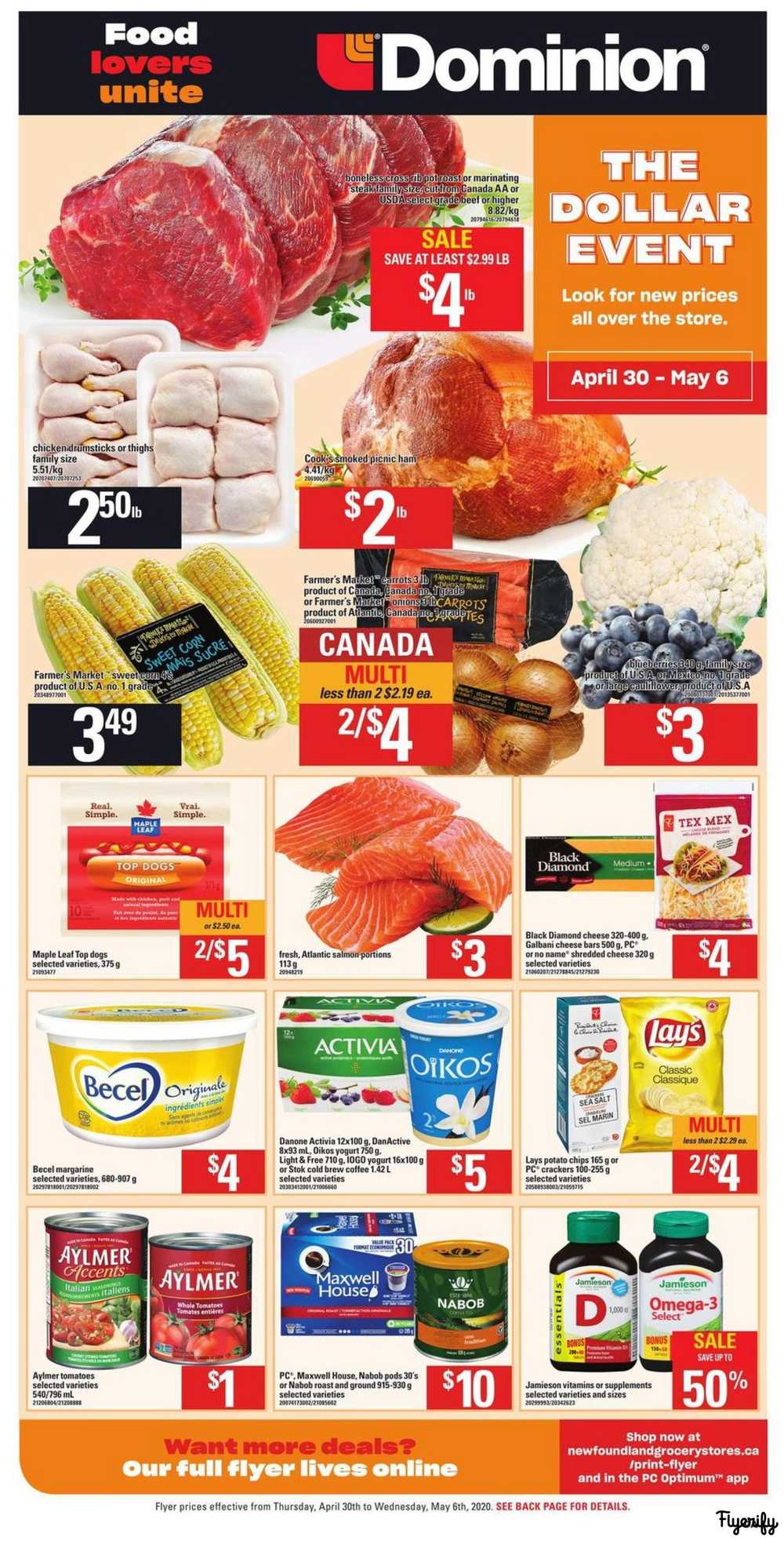 Dominion Flyer April 30 to May 6 Canada