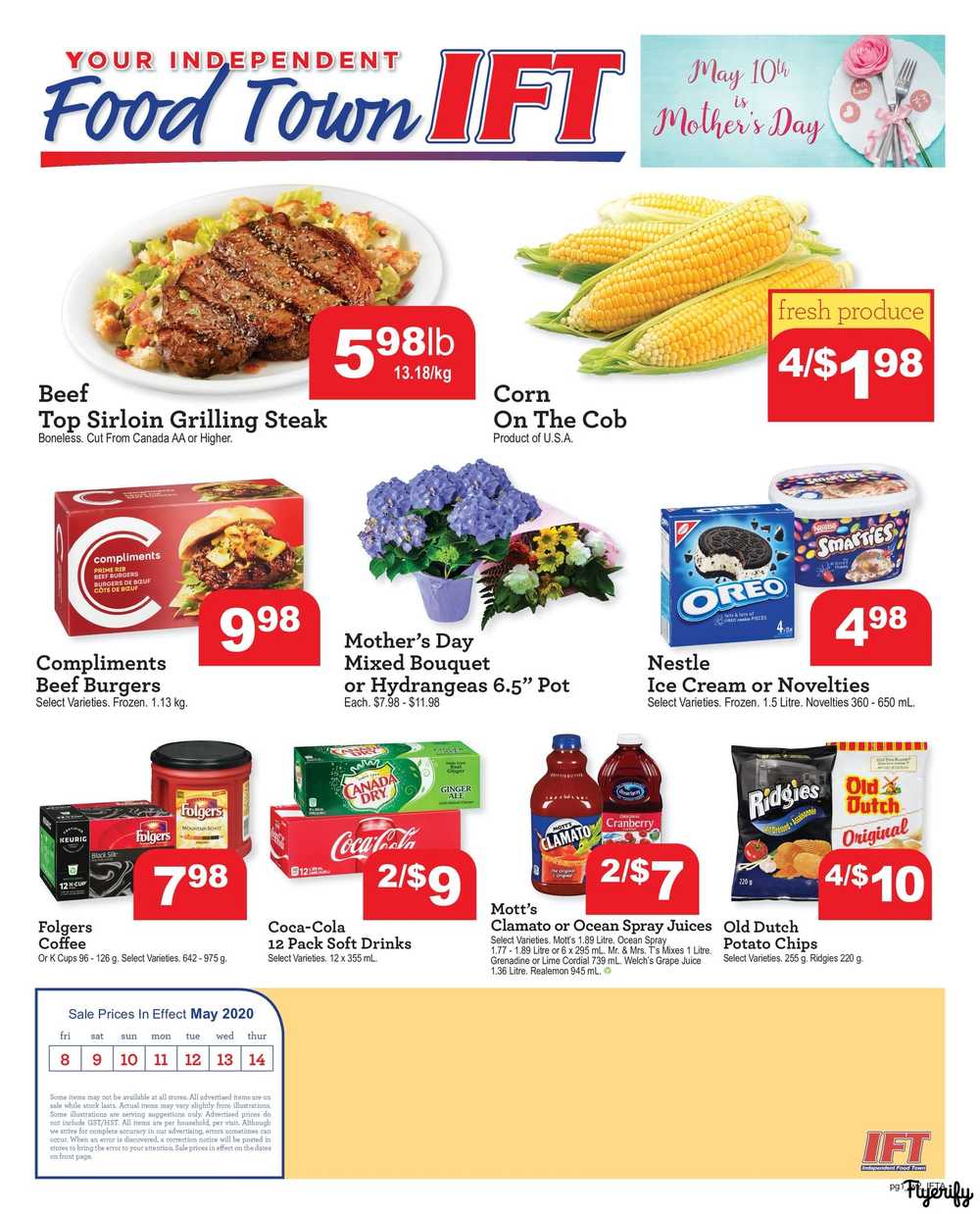 IFT Independent Food Town Flyer May 8 to 14 Canada