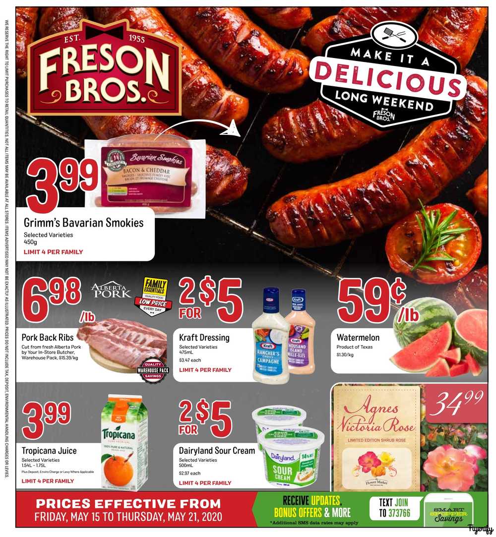 Freson Bros. Flyer May 15 to 21 Canada