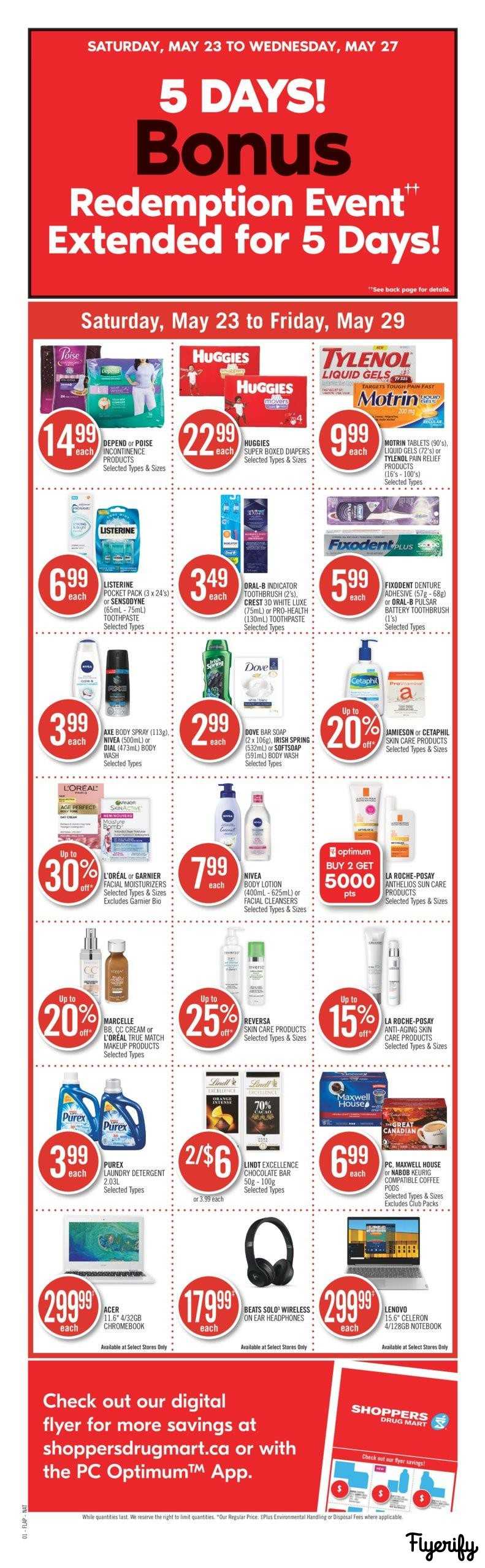 Shoppers Drug Mart (ON) Flyer May 23 to 29 Canada