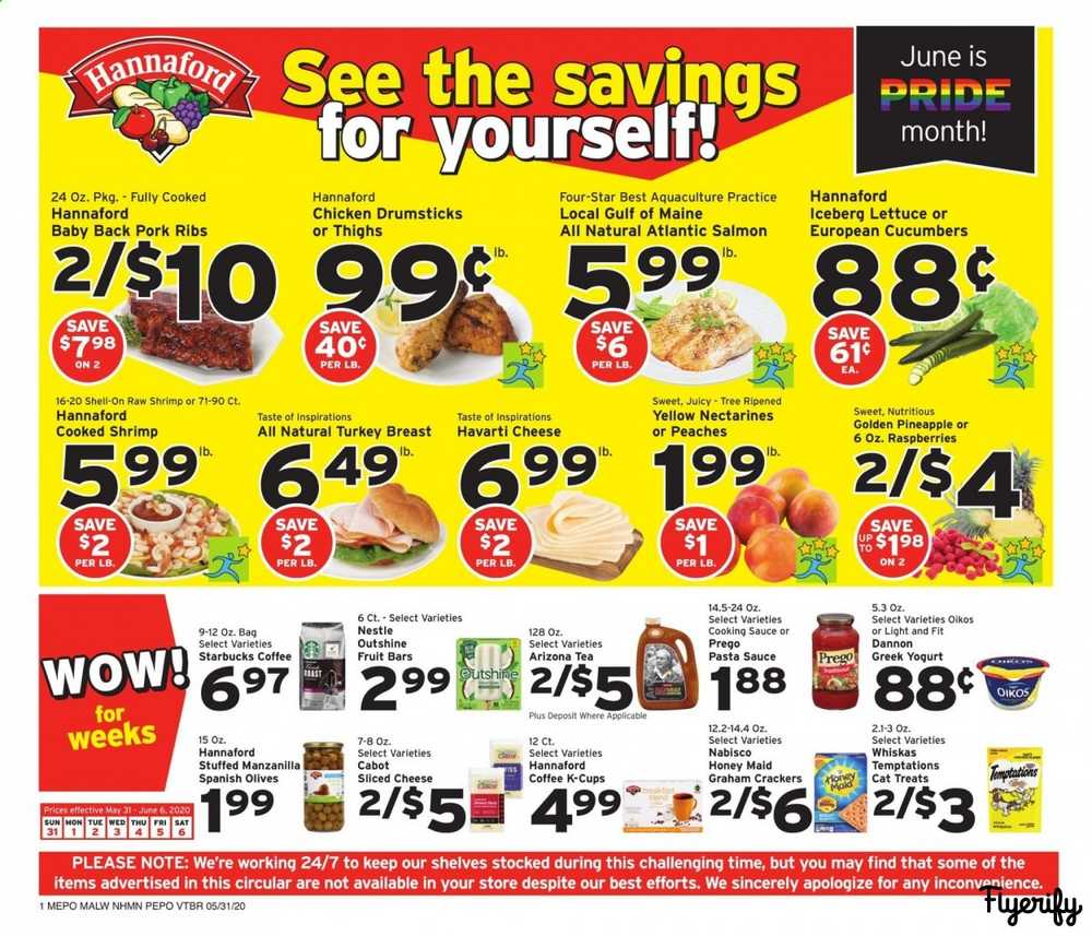 Hannaford Supermarkets Flyers