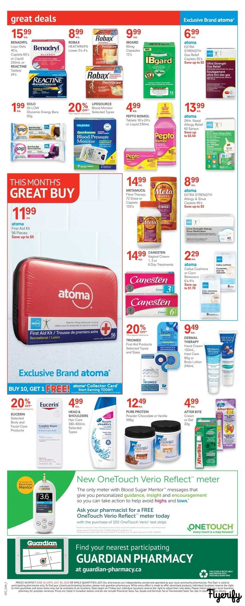 Guardian Pharmacy Flyer June 26 to July 30 Canada