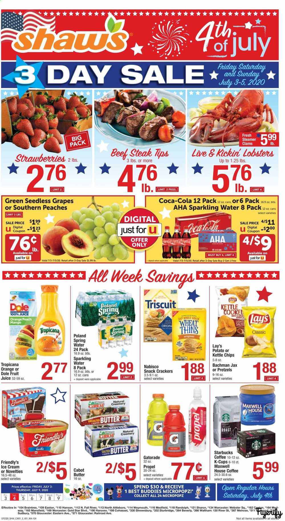 Shaw’s Weekly Ad & Flyer July 3 to 9 Canada